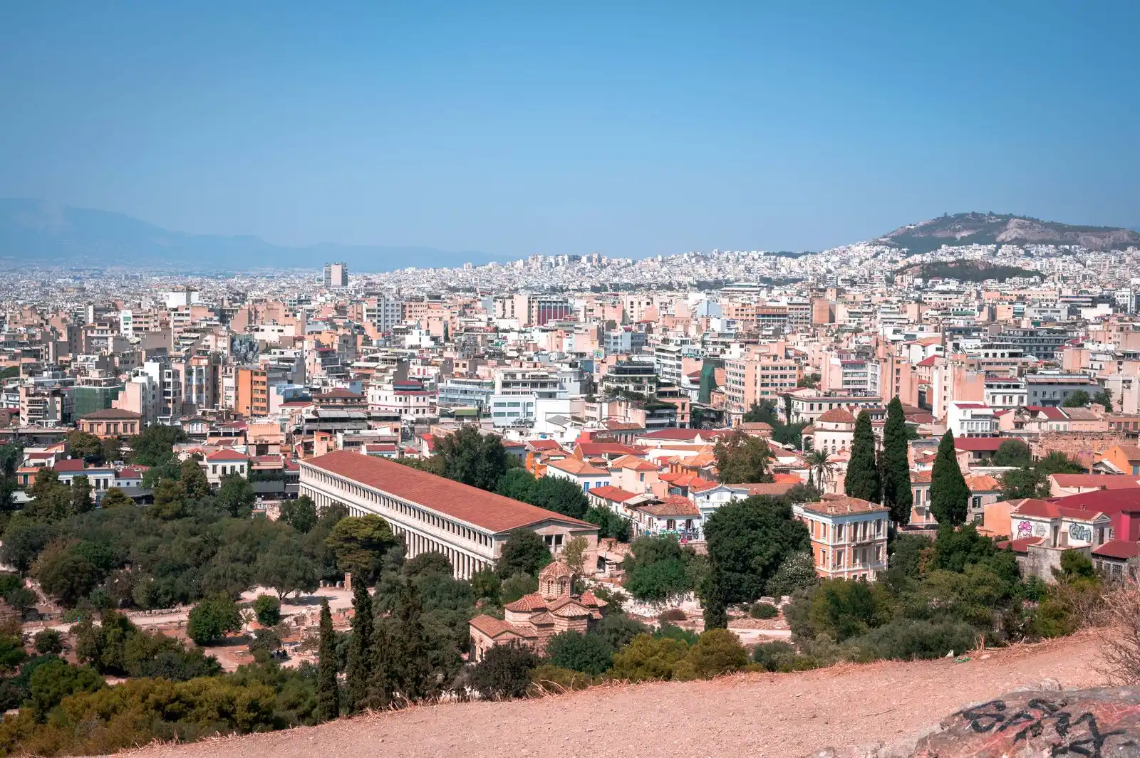 Cityscape of Athens with the Acropolis