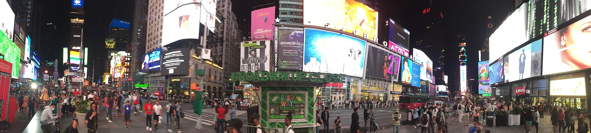 Times Square at night (once)